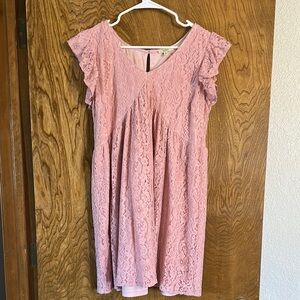 Pink Lace Dress